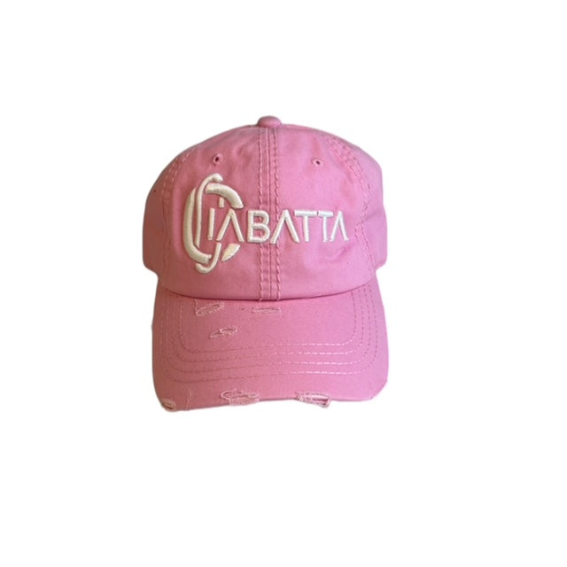Pink Distress Ciabatta Vintage Dad Hat