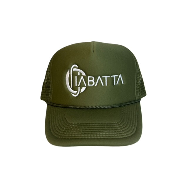 Olive Green Ciabatta Mesh Trucker Hat