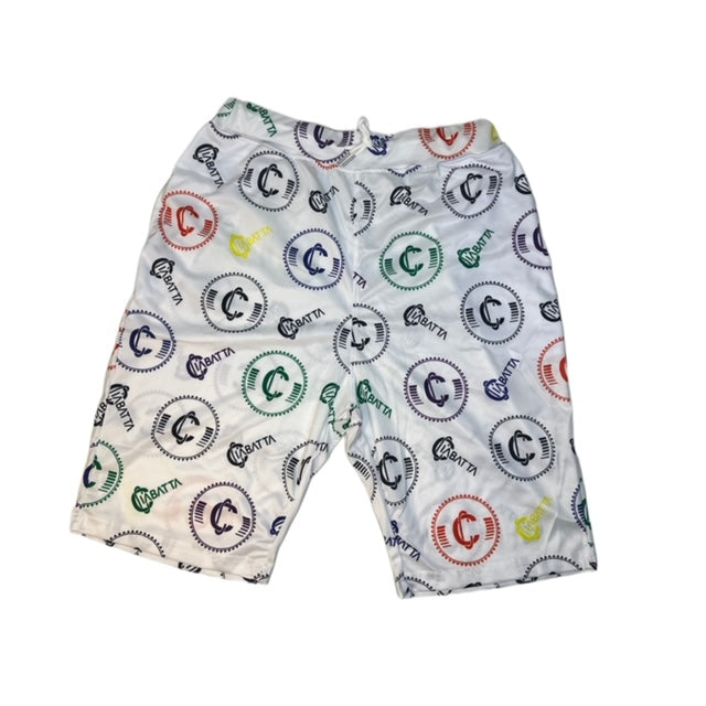 White Ciabatta Authentic Basketball Shorts