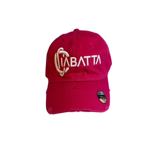 Hot Pink Distress Ciabatta Vintage Dad Hat