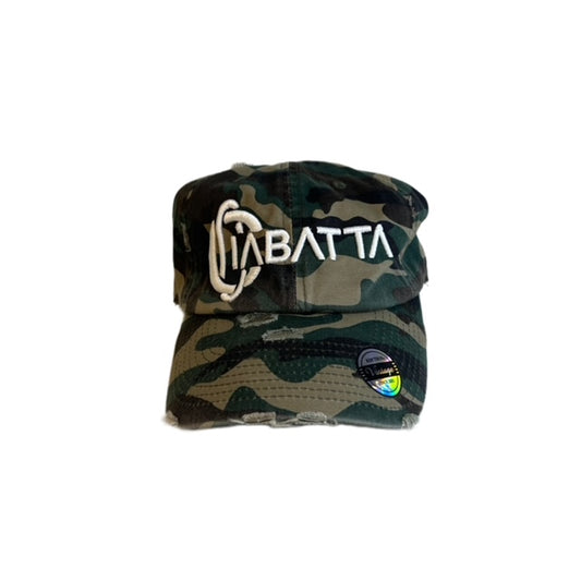 Camouflage Distress Ciabatta Vintage Dad Hat