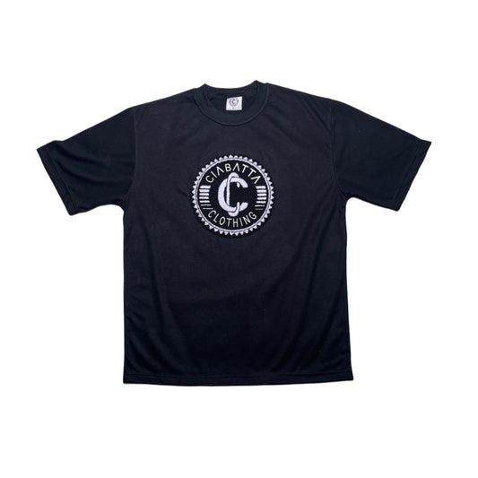 Black Ciabatta Heavy Patch Embroidered T-Shirt