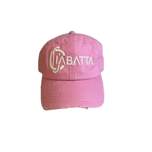 Pink Distress Ciabatta Vintage Dad Hat