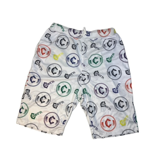 White Ciabatta Authentic Basketball Shorts